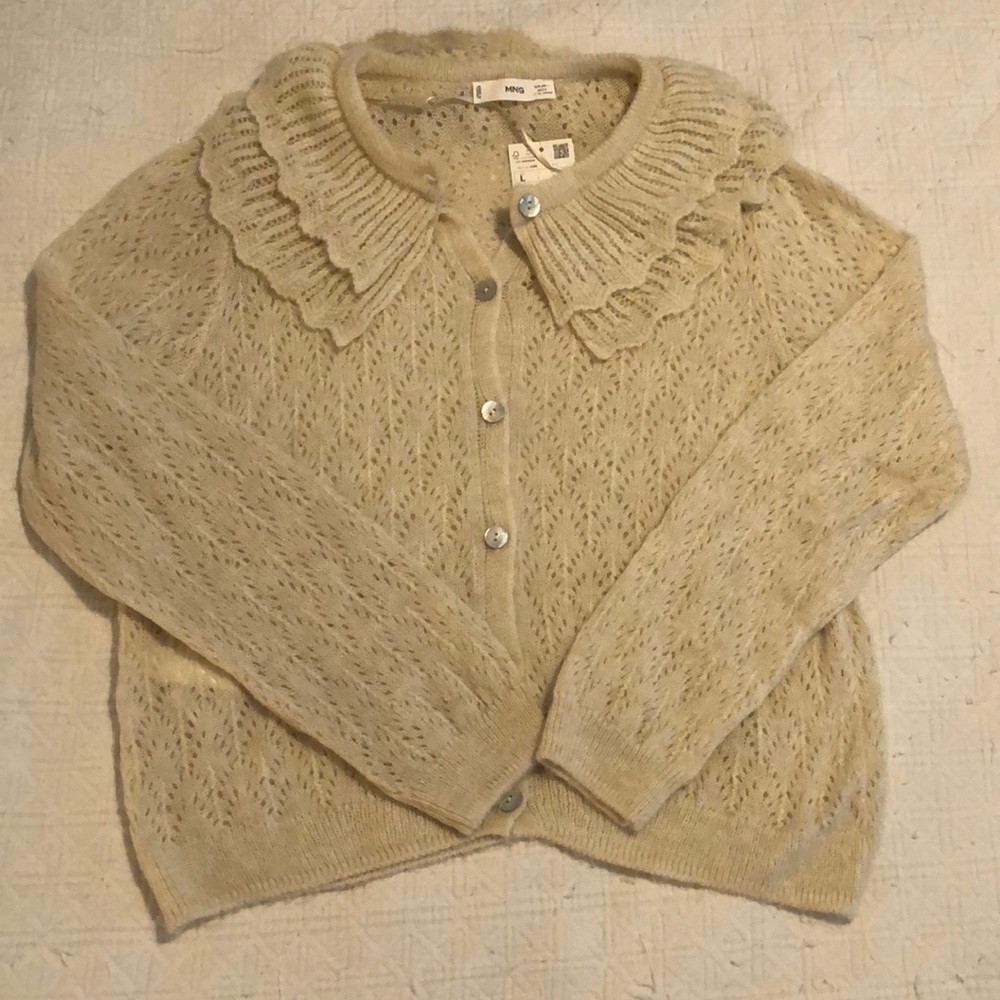 Mango peter an collar cardigan